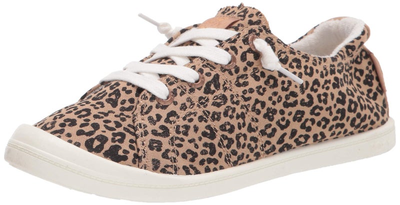 Roxy womens Rory Slip on Shoe Sneaker, Beige Cheetah Ex, 9 US